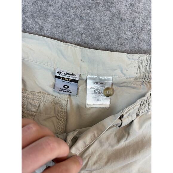 Columbia GRT Convertible Pants Mens Medium Beige Hiking Cargo Utility Outdoor - Picture 7 of 8